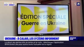 Calais: la guerre en Ukraine mobilise les lycéens