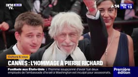 Festival de Cannes: à 90 ans, Pierre Richard apparaît sur le tapis rouge sous les ovations 