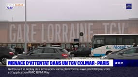 Un TGV Colmar-Paris immobilisé après une menace d'attentat 