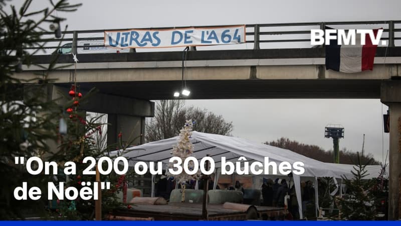 Blocages agricoles: une messe de Noël se tiendra sous le pont de l'A64 pour le Réveillon