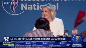 Marine Le Pen demande à Emmanuel Macron de "tirer les conséquences" du vote et de "dissoudre l'Assemblée nationale" 
