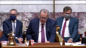 "Nous n'oublierons jamais le talent, le brio et l'humour légendaire de ce monument du cinéma et du théâtre français", Richard Ferrand rend hommage à Jean-Paul Belmondo