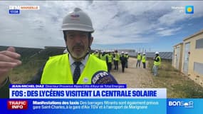 Fos : des lycéens visitent la centrale solaire