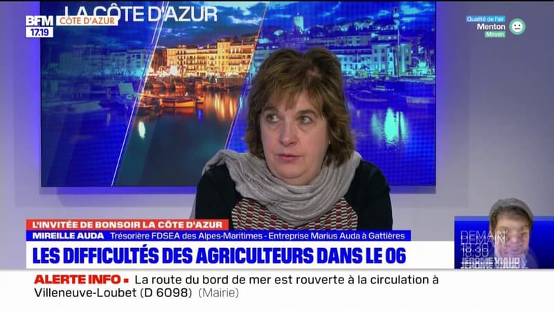 "L'agriculteur qui ne prend pas en compte l'environnement va se trouver marginalisé", estime Mireille Auda, trésorière de la FDSEA des Alpes-Maritimes