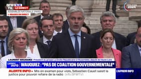 Laurent Wauquiez: "Nous ne participerons pas à des coalitions gouvernementales"