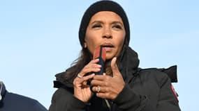 Karine Le Marchand avec les agriculteurs, le 29 janvier 2024