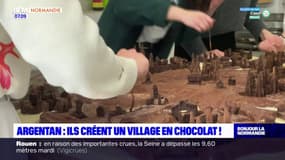 Argentan: des élèves créent un village en chocolat