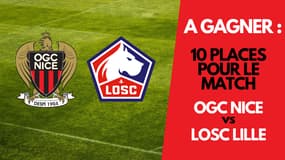 A gagner : Vos places pour le match OGC Nice vs LOSC Lille 