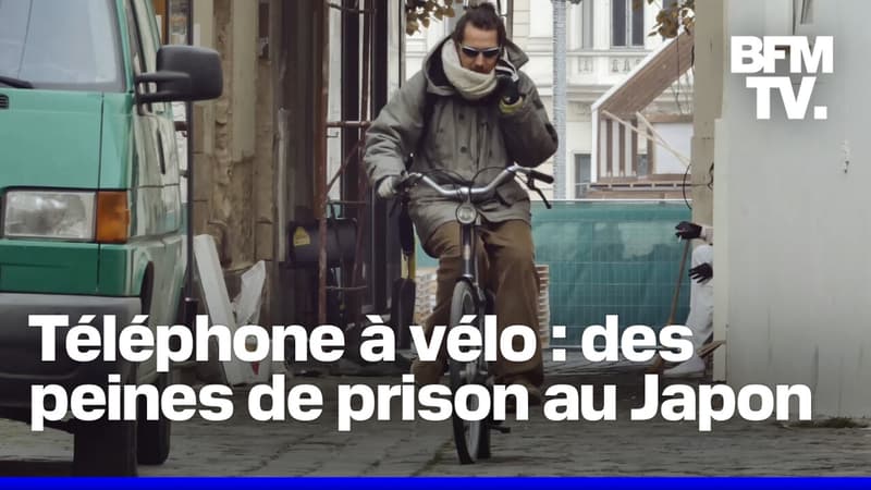 Au Japon, téléphoner à vélo est passible...de prison