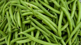 Panier de haricots verts