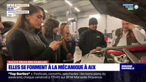 Aix-en-Provence: les participantes du Rallye des Gazelles se forment à la mécanique