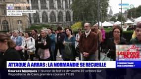 Attaque à Arras: la Normandie se recueille 