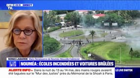 "La nuit dernière n'a pas été très tranquille": Sonia Lagarde, la maire de Nouméa en Nouvelle-Calédonie, déplore l'incendie de "deux écoles" et le pillage d'une autre