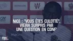 Nice : "Vous êtes culotté", Vieira surpris par une question en conf'