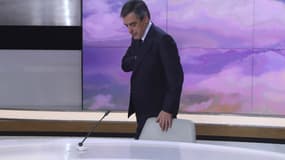 François Fillon sur le plateau du JT de France 2 le 5 mars 2017.