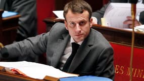 Le ministre de l'Economie Emmanuel Macron 
