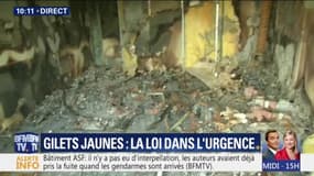 Les premières images des dégâts dans un local autoroutier incendié à Bessan