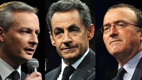 Bruno Le Maire, Nicolas Sarkozy et Hervé Mariton