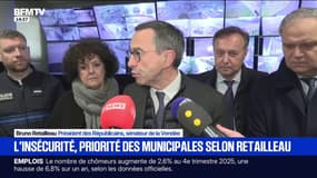 "La priorité pour les municipales, c'est la question de l'insécurité": Bruno Retailleau était dans les Yvelines en soutien aux policiers municipaux 