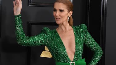 Céline Dion à la cérémonie des Grammy Awards, le 12 février 2017 à Los Angeles