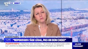 Réforme des retraites: "Repousser l'âge légal n'est pas un bon choix" selon Barbara Pompili