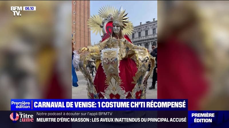Cette Lilloise remporte le prix du meilleur costume du carnaval de Venise, pour la deuxième fois