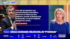 Retraites: Gérald Darmanin accuse Jean-Luc Mélenchon d'être "pyromane"
