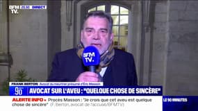 Aveux du meurtrier présumé d'Éric Masson: "La décision, c'est lui qui la prend et il ne l'a pas prise pour des raisons stratégiques", affirme Me Frank Berton