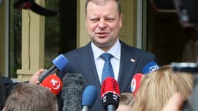 Le Premier ministre lituanien Saulius Skvernelis ce dimanche 12 mai 2019.