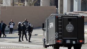 Une intervention dans le quartier de la Castellane à Marseille le 9 février 2015
