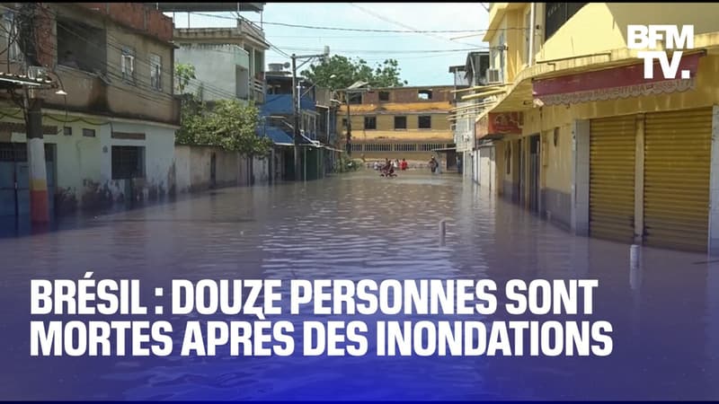 Brésil: 12 personnes sont mortes après des inondations dans la région de Rio de Janeiro