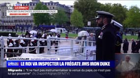 Le roi Charles inspecte la frégate HMS Iron Duke à Bordeaux pour sa dernière journée de visite en France