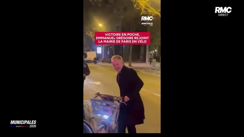 Emmanuel Grégoire rejoint la mairie de Paris... à vélo !