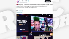 Polémique au Barça après une photo détournée de Xavi… avec de la pelouse à la place des cheveux - le 04/03/2025