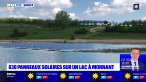 Mornant : une île flottante de panneaux solaires au milieu d'un lac
