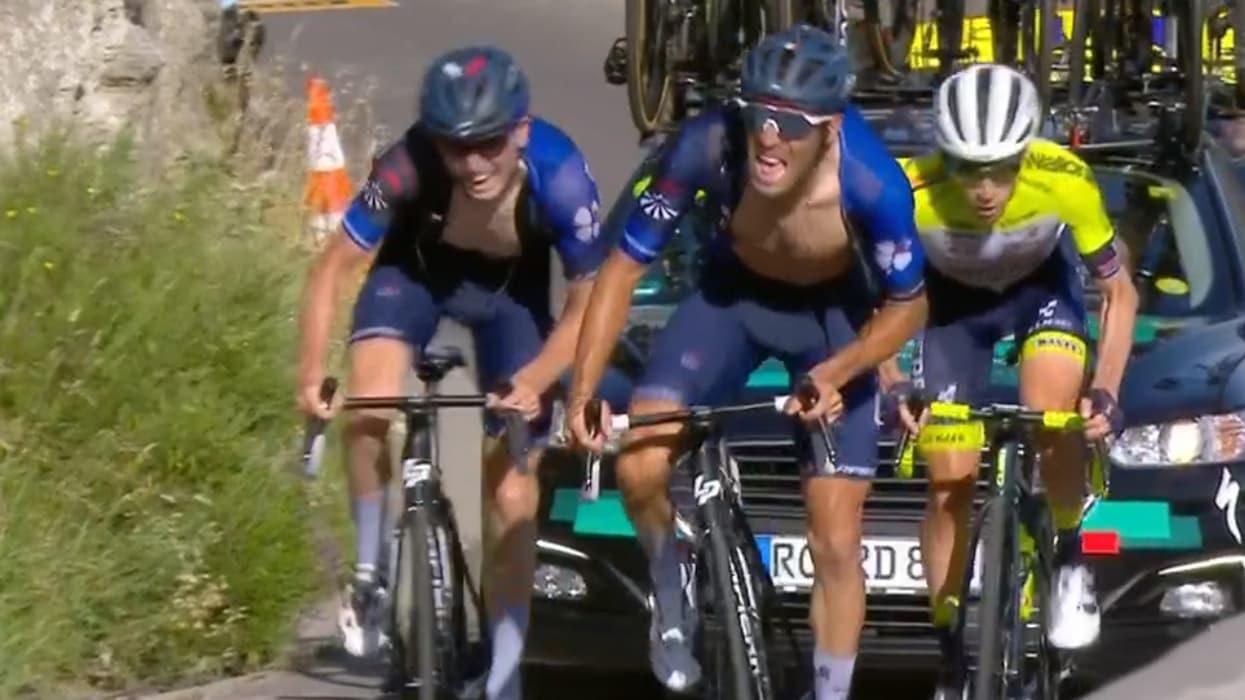 Thibaut Pinot amène David Gaudu dans le Puy de Dôme, 9 juillet 2023