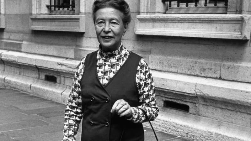 Simone de Beauvoir en 1971 à Paris