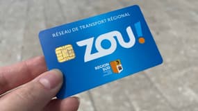Un pass du réseau régional ZOU!.