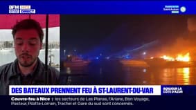 Saint-Laurent-du-Var: cinq bateaux touchés par un incendie dans le port