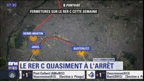 Travaux d'été: le RER C quasiment à l'arrêt dans Paris