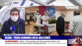 Covid-19: trois hommes ont été vaccinés à Dijon