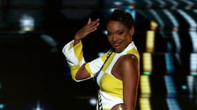 Angélique Angarni-Filopon lors du concours  Miss France 2025 au Futuroscope de Poitiers, le 14 décembre 2024