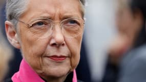 La Première ministre Elisabeth Borne participe à une cérémonie le 8 mai 2023 à Paris