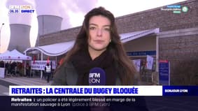Retraites: la centrale du Bugey bloquée par des manifestants