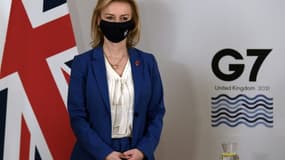 Liz Truss, Secrétaire d'État aux Affaires étrangères, du Commonwealth et du Développement du Royaume-Uni au G7, à Liverpool, Royaume-Uni, le 10 décembre 2021