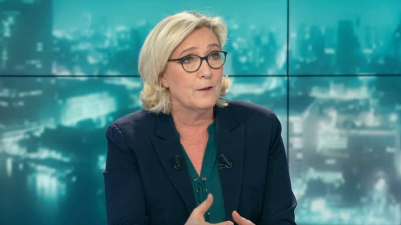 Marine Le Pen ce mercredi soir sur BFMTV.