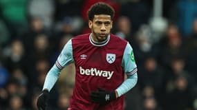 Jean-Clair Todibo avec West Ham, à Newcastle le 25 novembre 2024
