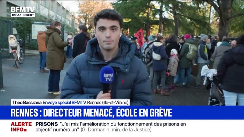 Quatre groupes scolaires en grève en soutien à un directeur d'école menacé de mort par un parent d'élève à Rennes