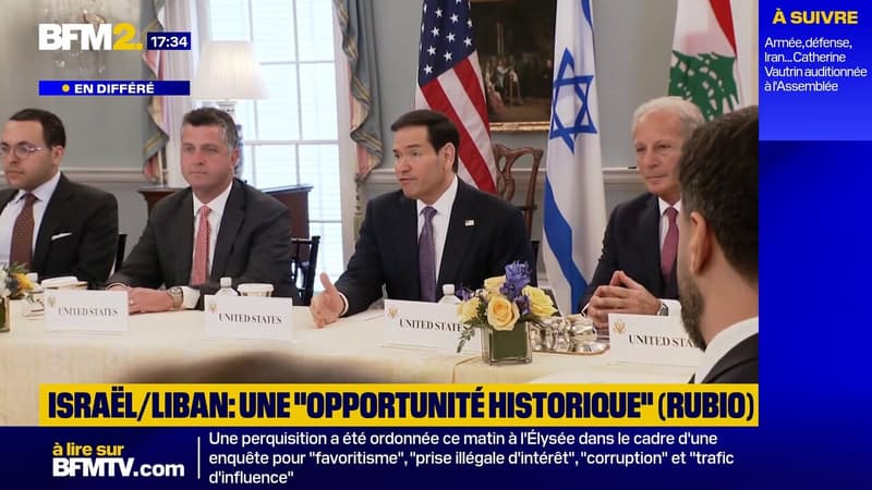 Pourparlers Israël/Liban: Marco Rubio parle d'une "opportunité historique" en vue d'une paix durable