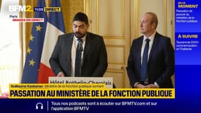 "Débureaucratiser à tous les étages": les mots de Guillaume Kasbarian, ministre sortant de la fonction publique